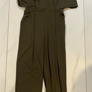 UniQlo Olive green jumpsuit. Worn twice. Mint condition